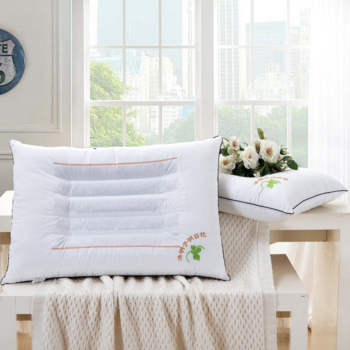 91家纺网 家纺一手货源 找家纺 莉迪娅 2026春夏新款决明子薰衣草荞麦保健枕护枕枕芯安睡助眠枕头一只 决明子明目枕