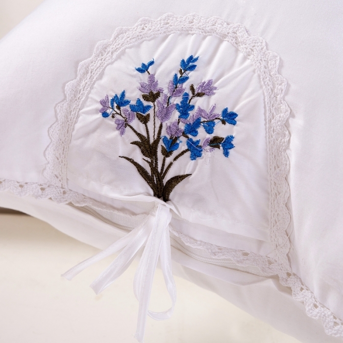 91家纺网 家纺一手货源 找家纺 （总）莉迪娅 2026春夏新款全棉纯棉韩版薰衣草安睡羽丝绒枕芯茉莉花护颈椎单人枕头韩版薰衣草