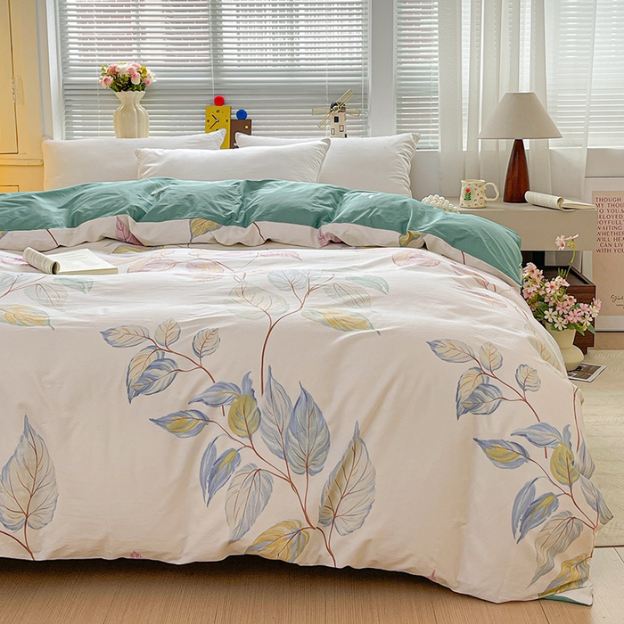 91家纺网 家纺一手货源 找家纺 大柏树 2026新款全棉纯棉13376印花单被套单品被套被套单件 满庭绿