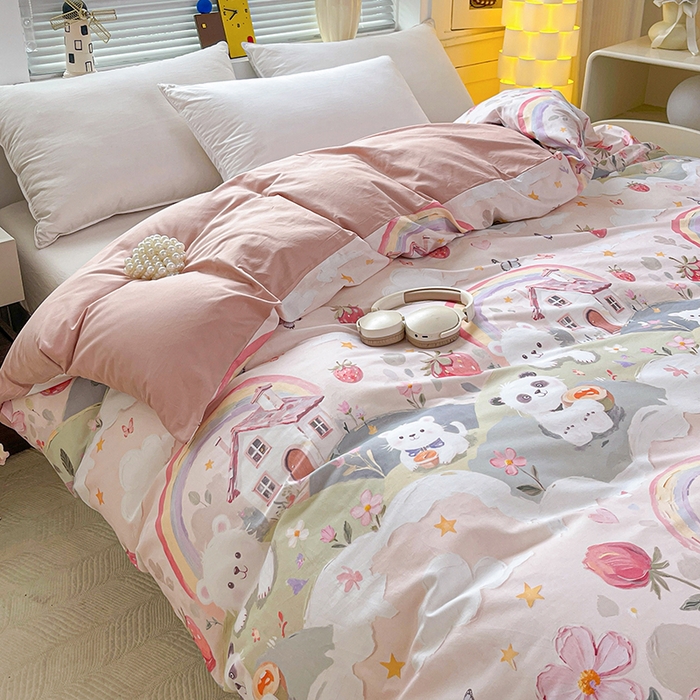 91家纺网 家纺一手货源 找家纺 （总）大柏树 2026新款全棉纯棉13376印花单被套单品被套被套单件