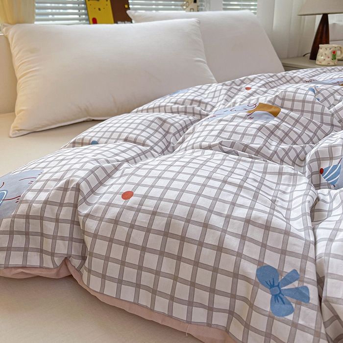 91家纺网 家纺一手货源 找家纺 大柏树 2026新款全棉纯棉13376印花单被套单品被套被套单件 活力小象