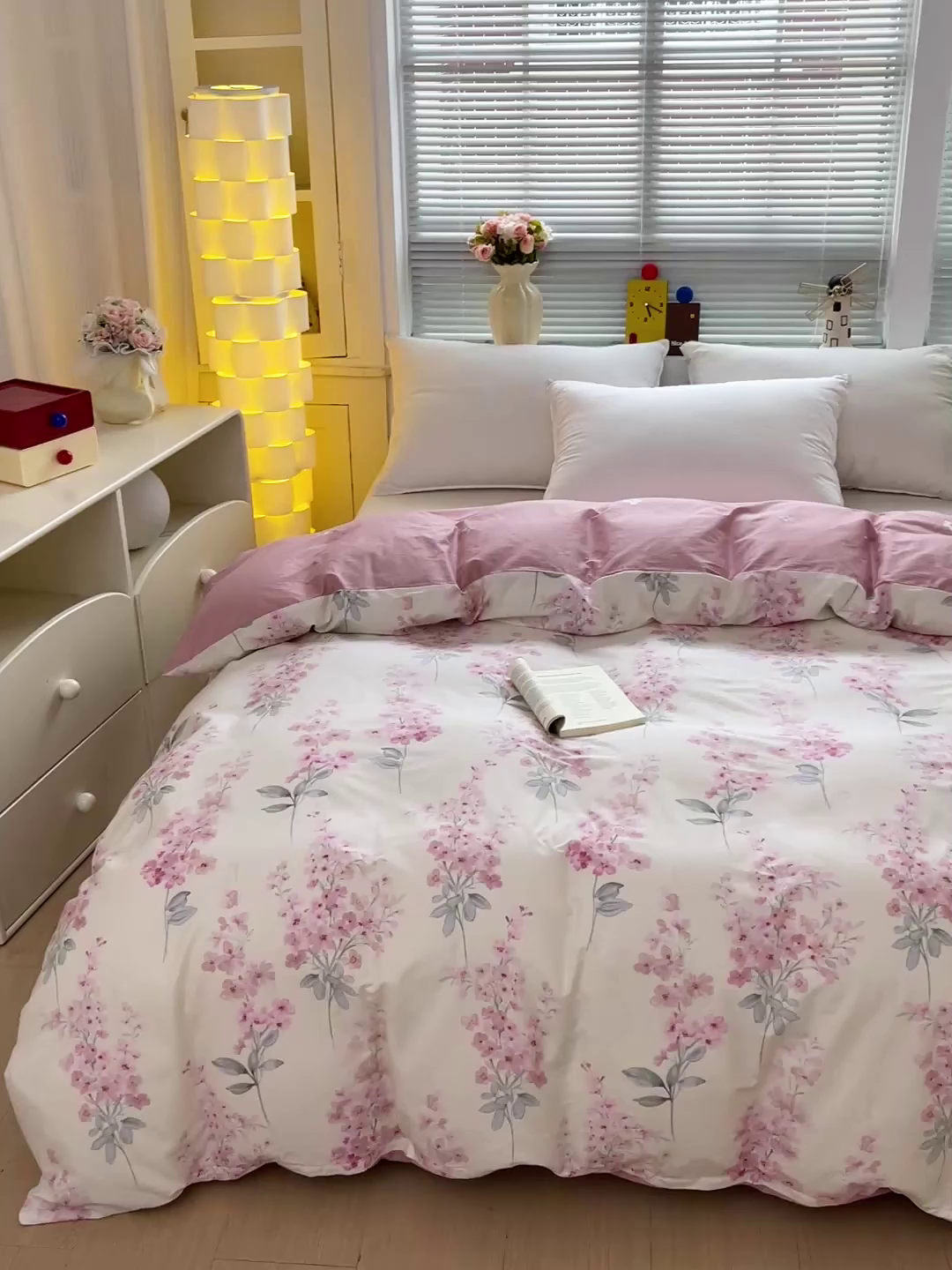 91家纺网 家纺一手货源 找家纺 大柏树 2026新款全棉纯棉13376印花单被套单品被套被套单件 花织梦粉