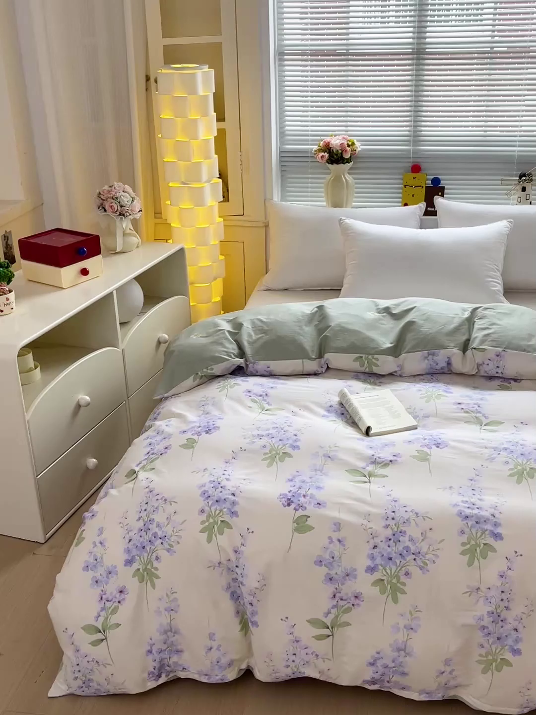 91家纺网 家纺一手货源 找家纺 大柏树 2026新款全棉纯棉13376印花单被套单品被套被套单件 花织梦紫