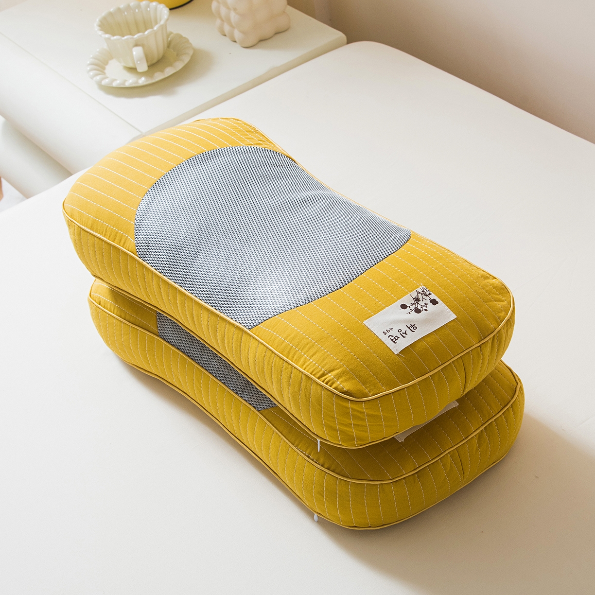 91家纺网 家纺一手货源 找家纺 （总）莉迪娅 2026新款纯棉荞麦枕头枕芯