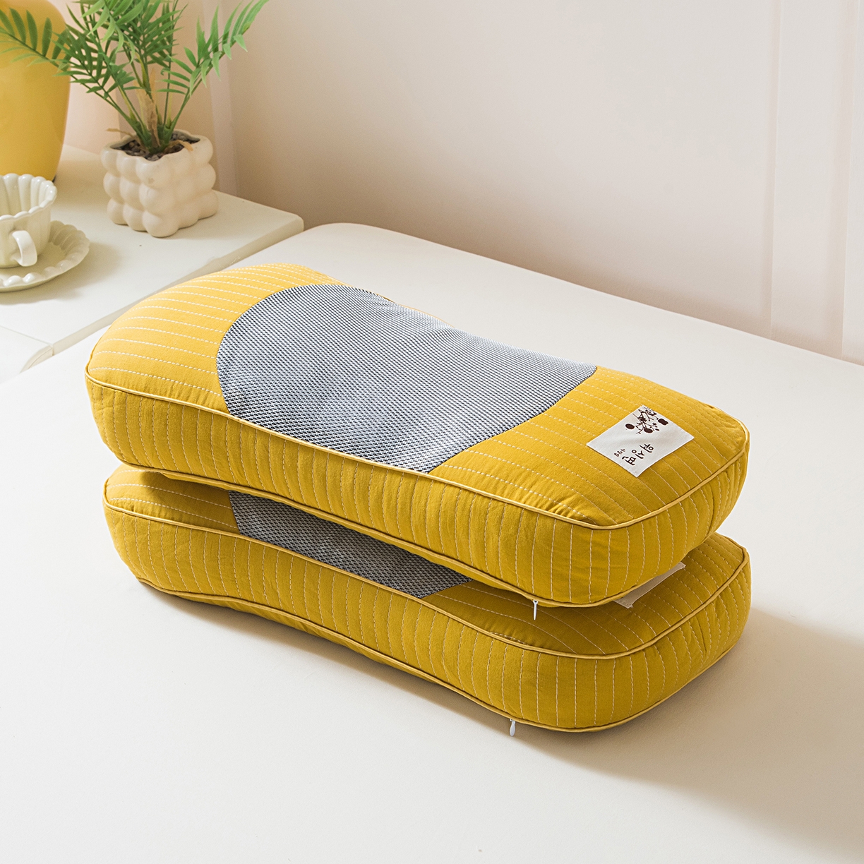 91家纺网 家纺一手货源 找家纺 （总）莉迪娅 2026新款纯棉荞麦枕头枕芯