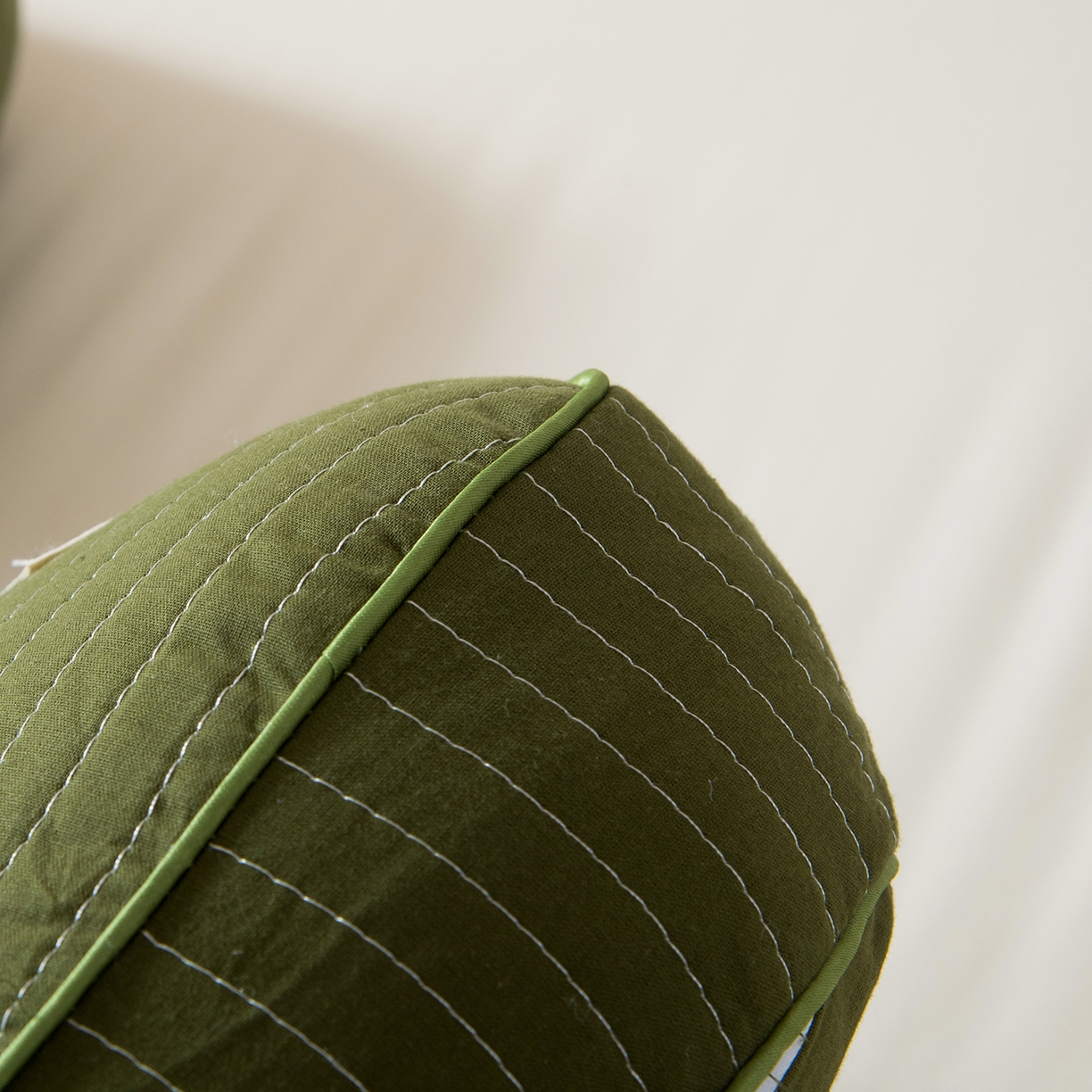 91家纺网 家纺一手货源 找家纺 莉迪娅 2026新款纯棉荞麦枕头枕芯 绿色