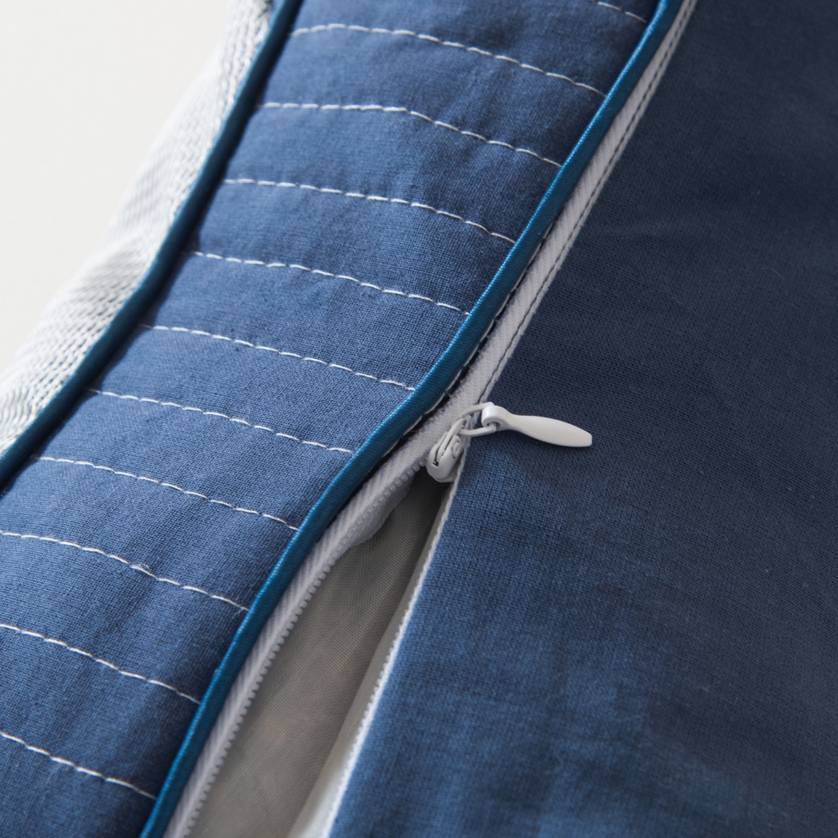 91家纺网 家纺一手货源 找家纺 莉迪娅 2026新款纯棉荞麦枕头枕芯 蓝色