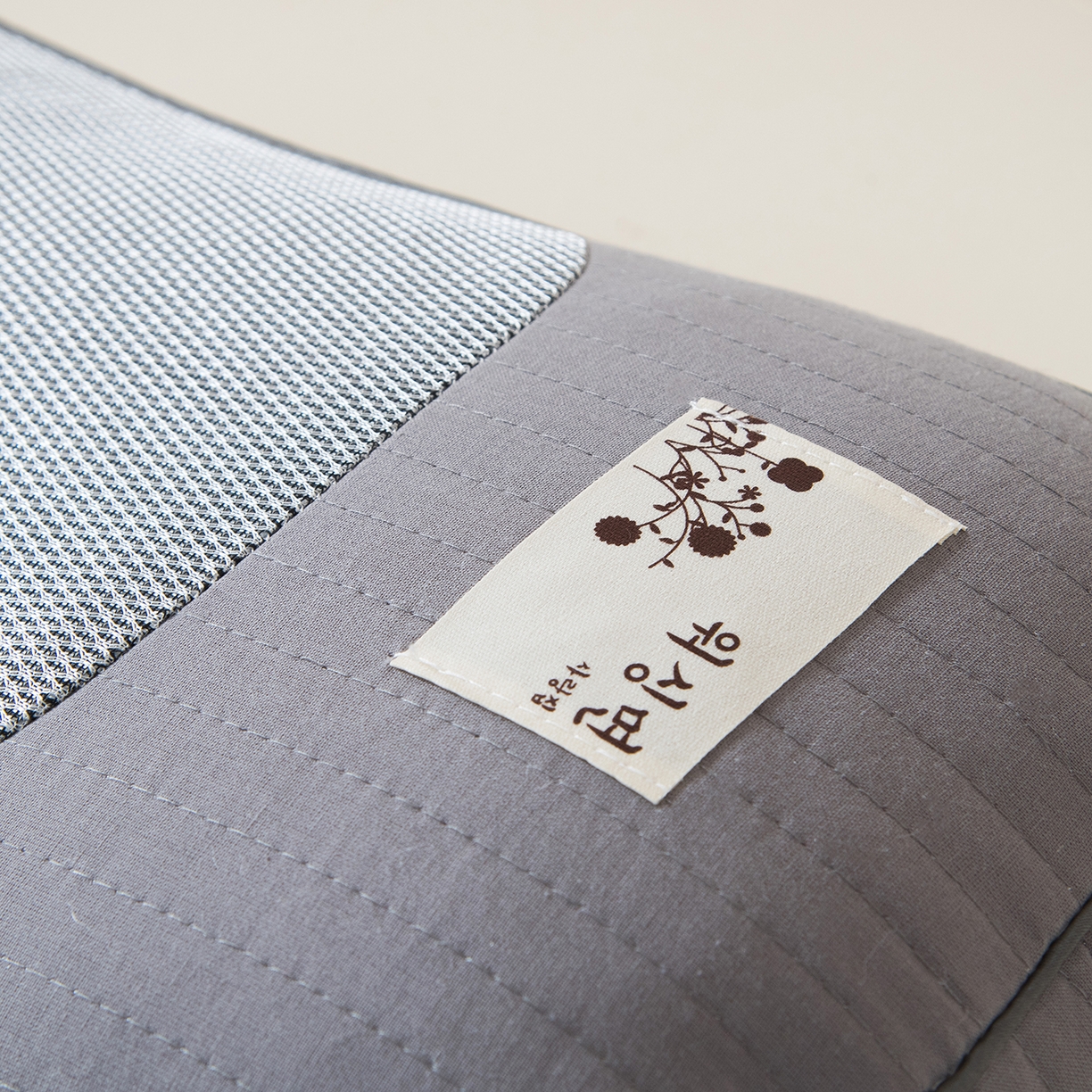 91家纺网 家纺一手货源 找家纺 莉迪娅 2026新款纯棉荞麦枕头枕芯 灰色