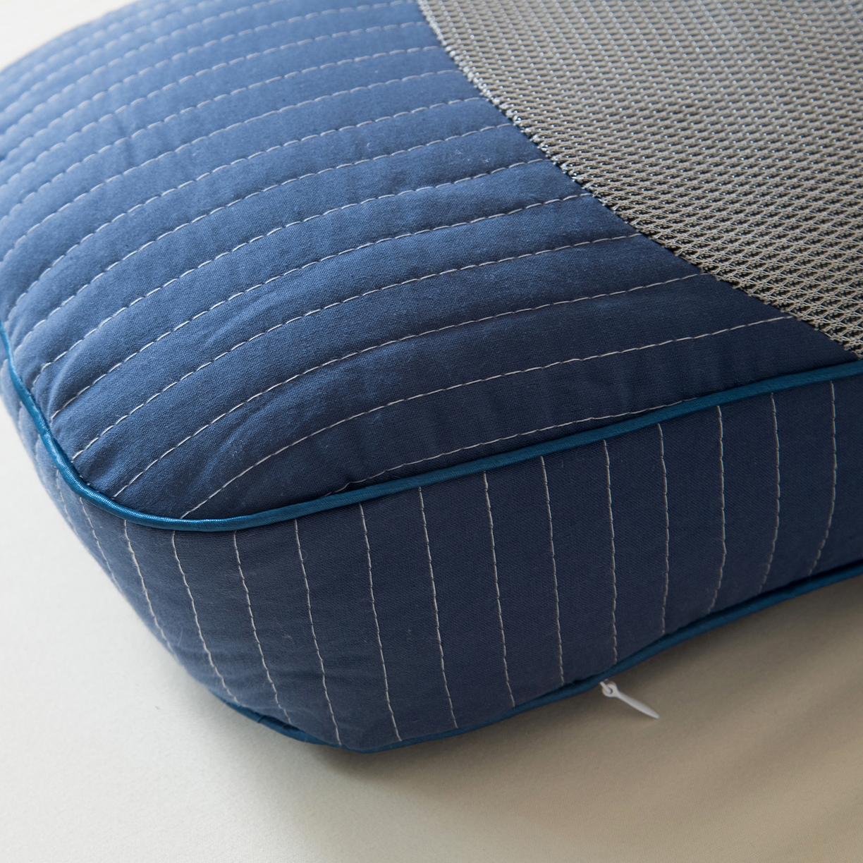 91家纺网 家纺一手货源 找家纺 莉迪娅 2026新款纯棉荞麦枕头枕芯 蓝色