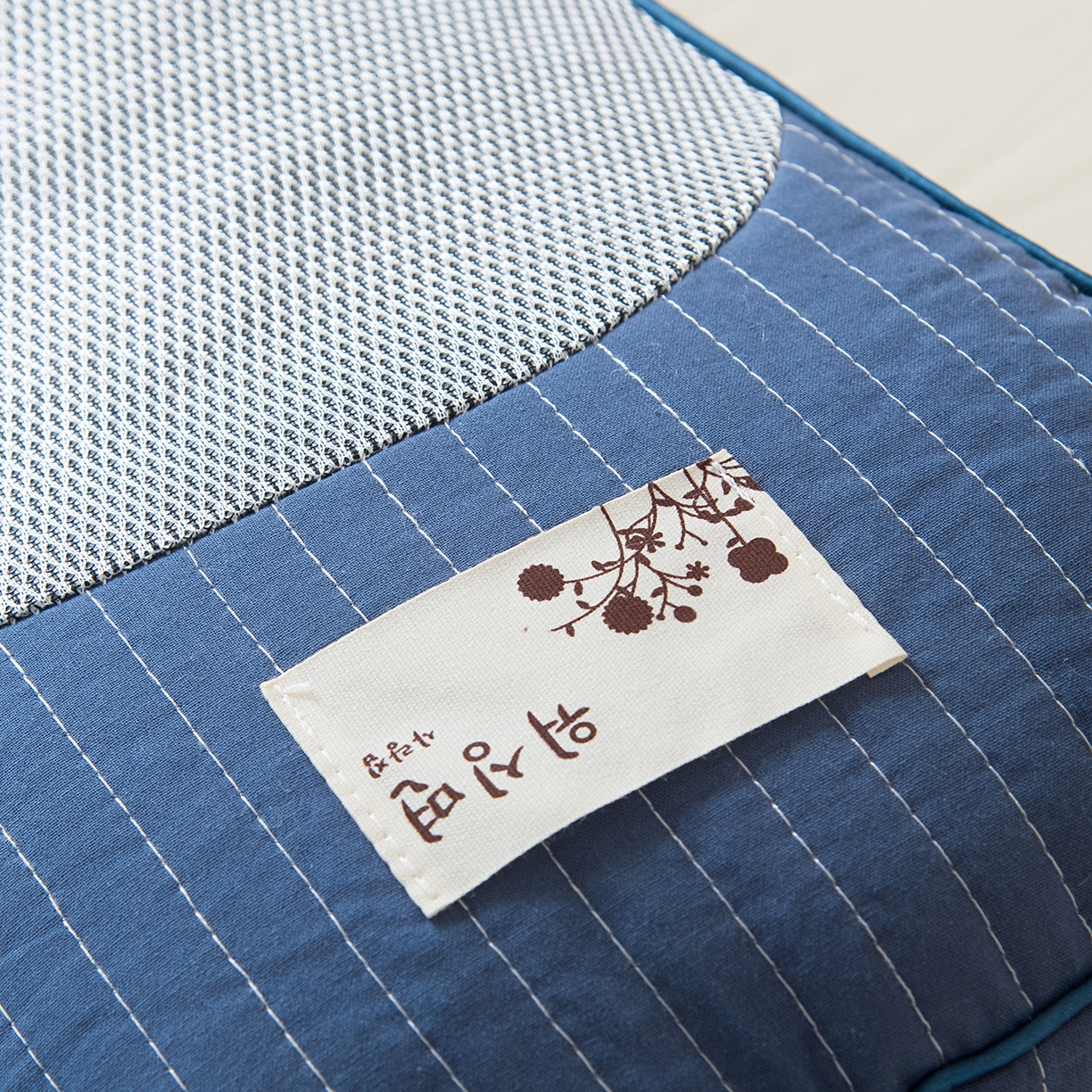 91家纺网 家纺一手货源 找家纺 莉迪娅 2026新款纯棉荞麦枕头枕芯 蓝色