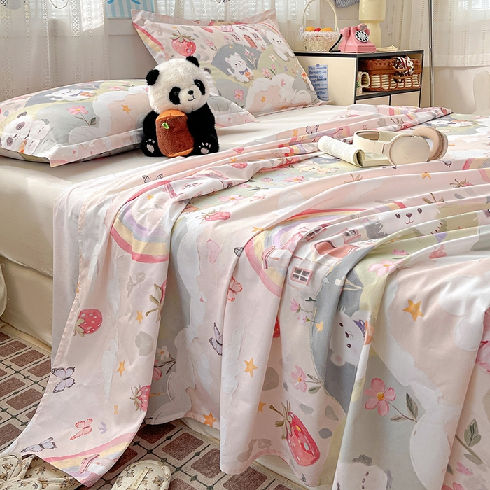 91家纺网 家纺一手货源 找家纺 （总）大柏树 2026新款全棉纯棉13376印花单床单单品床单床单单件