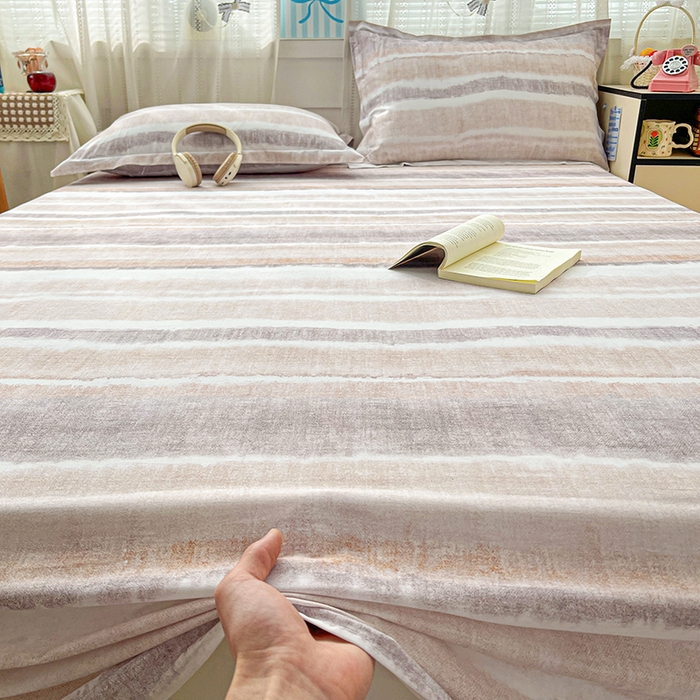 91家纺网 家纺一手货源 找家纺 大柏树 2026新款全棉纯棉13376印花单床单单品床单床单单件 月冉星河咖