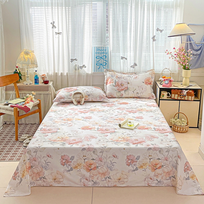 91家纺网 家纺一手货源 找家纺 （总）大柏树 2026新款全棉纯棉13376印花单床单单品床单床单单件