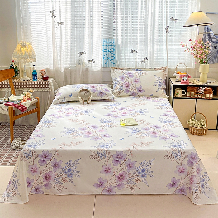 91家纺网 家纺一手货源 找家纺 （总）大柏树 2026新款全棉纯棉13376印花单床单单品床单床单单件