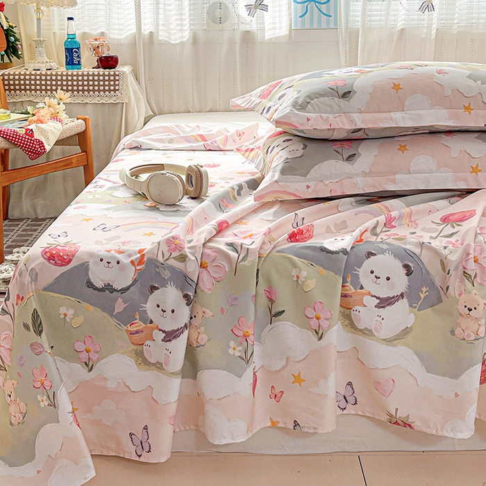 91家纺网 家纺一手货源 找家纺 （总）大柏树 2026新款全棉纯棉13376印花单床单单品床单床单单件