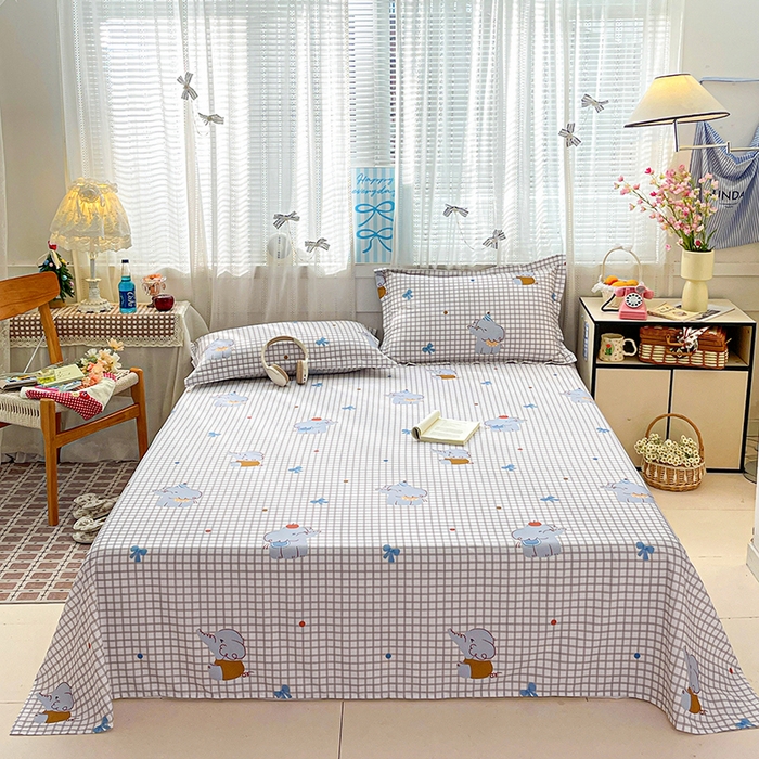 91家纺网 家纺一手货源 找家纺 （总）大柏树 2026新款全棉纯棉13376印花单床单单品床单床单单件