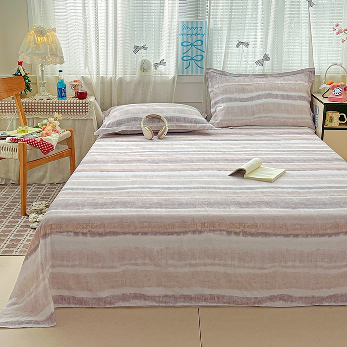 91家纺网 家纺一手货源 找家纺 大柏树 2026新款全棉纯棉13376印花单床单单品床单床单单件 月冉星河咖