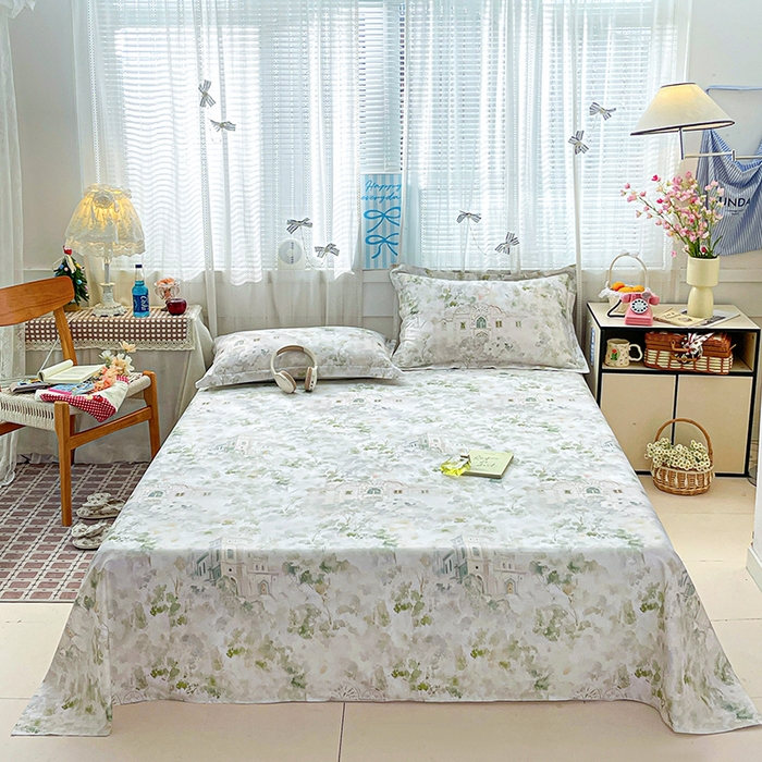 91家纺网 家纺一手货源 找家纺 （总）大柏树 2026新款全棉纯棉13376印花单床单单品床单床单单件