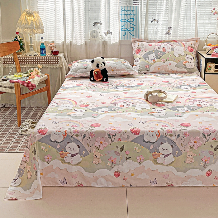 91家纺网 家纺一手货源 找家纺 （总）大柏树 2026新款全棉纯棉13376印花单床单单品床单床单单件