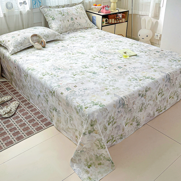 91家纺网 家纺一手货源 找家纺 大柏树 2026新款全棉纯棉13376印花单床单单品床单床单单件 洛克庄园