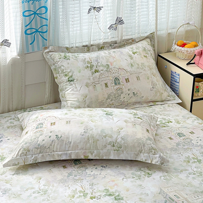 91家纺网 家纺一手货源 找家纺 大柏树 2026新款全棉纯棉13376印花单床单单品床单床单单件 洛克庄园