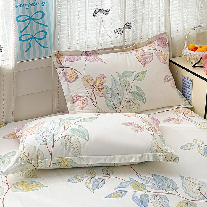 91家纺网 家纺一手货源 找家纺 大柏树 2026新款全棉纯棉13376印花单床单单品床单床单单件 满庭绿