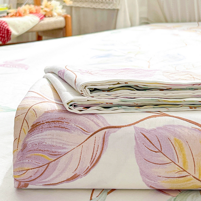 91家纺网 家纺一手货源 找家纺 大柏树 2026新款全棉纯棉13376印花单床单单品床单床单单件 满庭绿