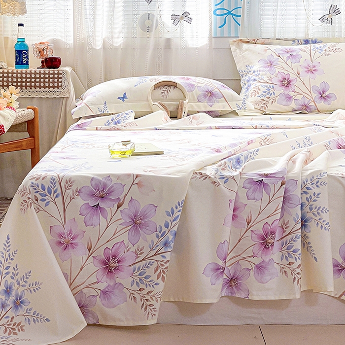 91家纺网 家纺一手货源 找家纺 大柏树 2026新款全棉纯棉13376印花单床单单品床单床单单件 晴川