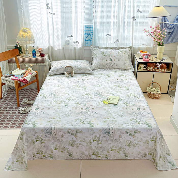 91家纺网 家纺一手货源 找家纺 大柏树 2026新款全棉纯棉13376印花单床单单品床单床单单件 洛克庄园