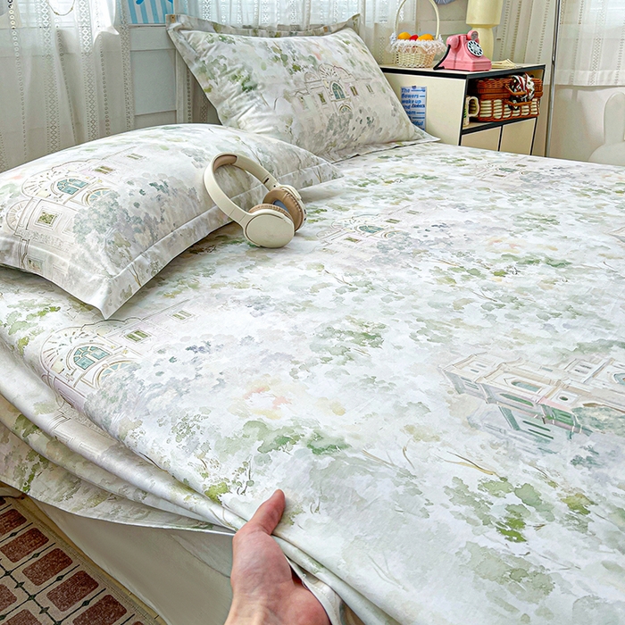 91家纺网 家纺一手货源 找家纺 大柏树 2026新款全棉纯棉13376印花单床单单品床单床单单件 洛克庄园