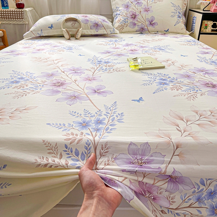 91家纺网 家纺一手货源 找家纺 大柏树 2026新款全棉纯棉13376印花单床单单品床单床单单件 晴川