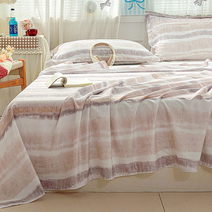 91家纺网 家纺一手货源 找家纺 大柏树 2026新款全棉纯棉13376印花单床单单品床单床单单件 月冉星河咖