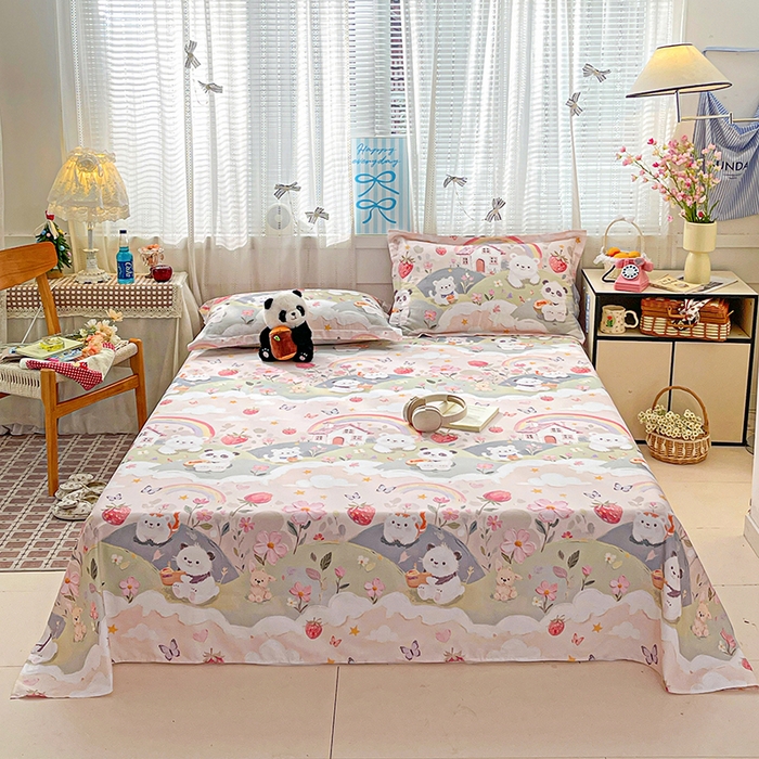 91家纺网 家纺一手货源 找家纺 （总）大柏树 2026新款全棉纯棉13376印花单床单单品床单床单单件