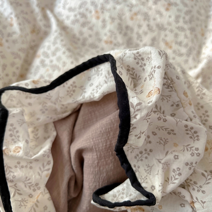 91家纺网 家纺一手货源 找家纺 睡美美家纺 2026新款皱皱纱肤感花边四件套 桃乐丝