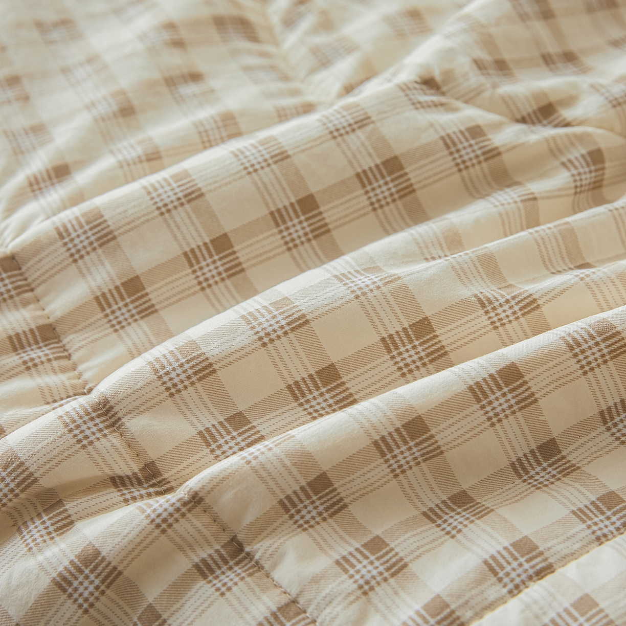 91家纺网 家纺一手货源 找家纺 寐眠 2026新款水洗棉花夏被夏凉被空调被 燕麦小方