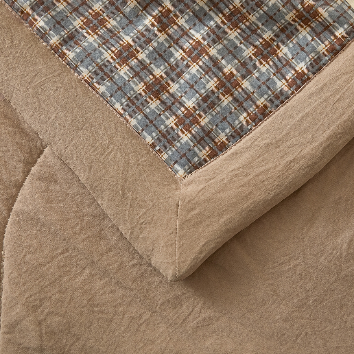 91家纺网 家纺一手货源 找家纺 寐眠 2026新款水洗棉花夏被夏凉被空调被 亚麻蓝调