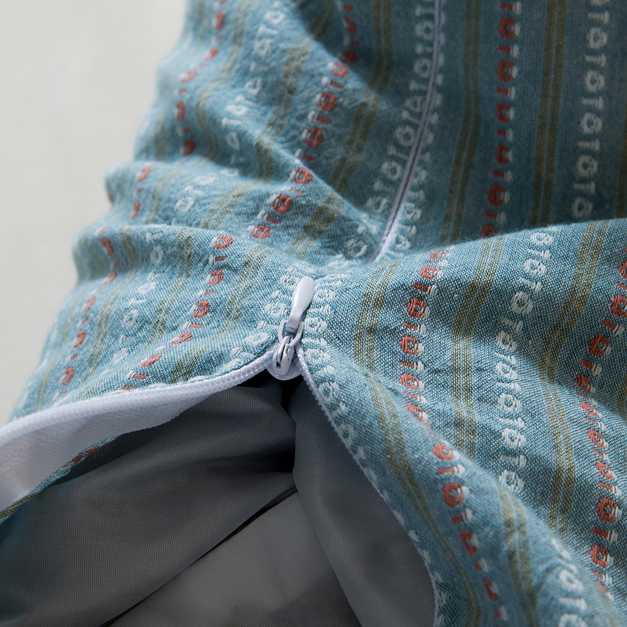 91家纺网 家纺一手货源 找家纺 莉迪娅 2026新款全棉立体条纹荞麦枕枕头枕芯 条纹绿