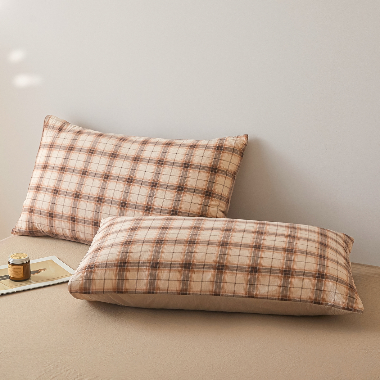 91家纺网 家纺一手货源 找家纺 寐眠 2026新款水洗棉花夏被夏凉被空调被 拿铁细格