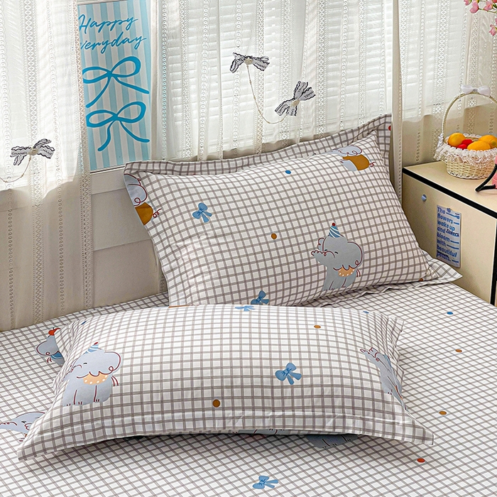 91家纺网 家纺一手货源 找家纺 大柏树 2026新款全棉纯棉13376印花单床笠单品床笠床笠单件 活力小象