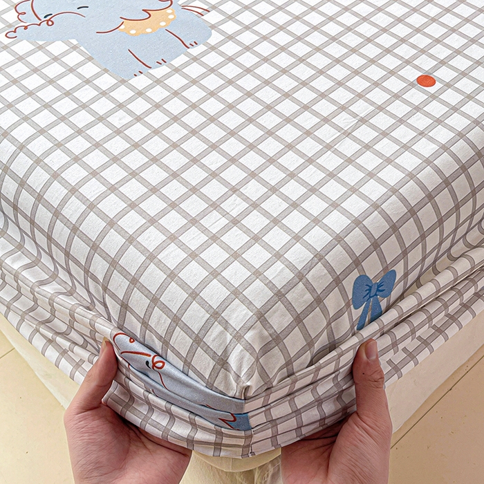 91家纺网 家纺一手货源 找家纺 大柏树 2026新款全棉纯棉13376印花单床笠单品床笠床笠单件 活力小象