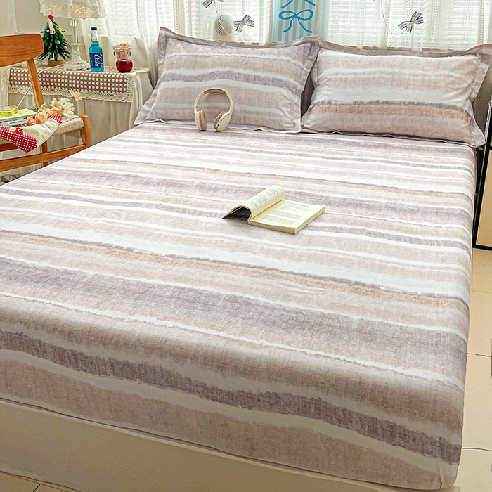 91家纺网 家纺一手货源 找家纺 大柏树 2026新款全棉纯棉13376印花单床笠单品床笠床笠单件 月冉星河咖