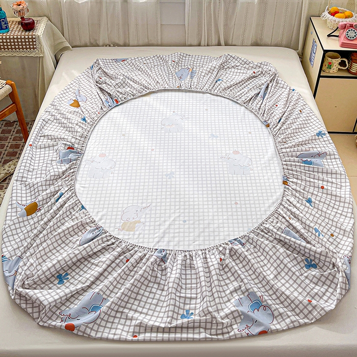 91家纺网 家纺一手货源 找家纺 大柏树 2026新款全棉纯棉13376印花单床笠单品床笠床笠单件 活力小象