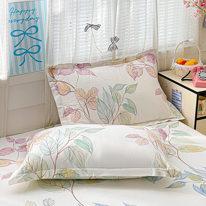 91家纺网 家纺一手货源 找家纺 大柏树 2026新款全棉纯棉13376印花单床笠单品床笠床笠单件 满庭绿