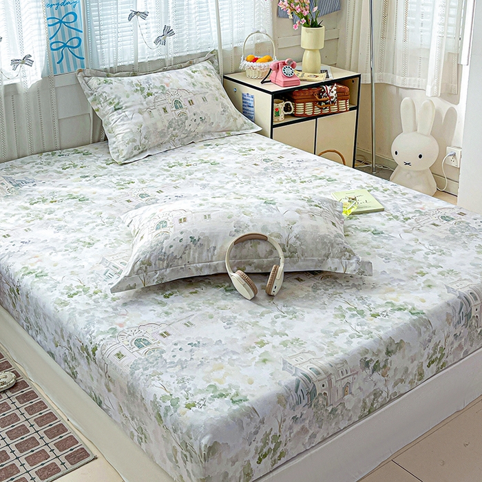 91家纺网 家纺一手货源 找家纺 大柏树 2026新款全棉纯棉13376印花单床笠单品床笠床笠单件 洛克庄园