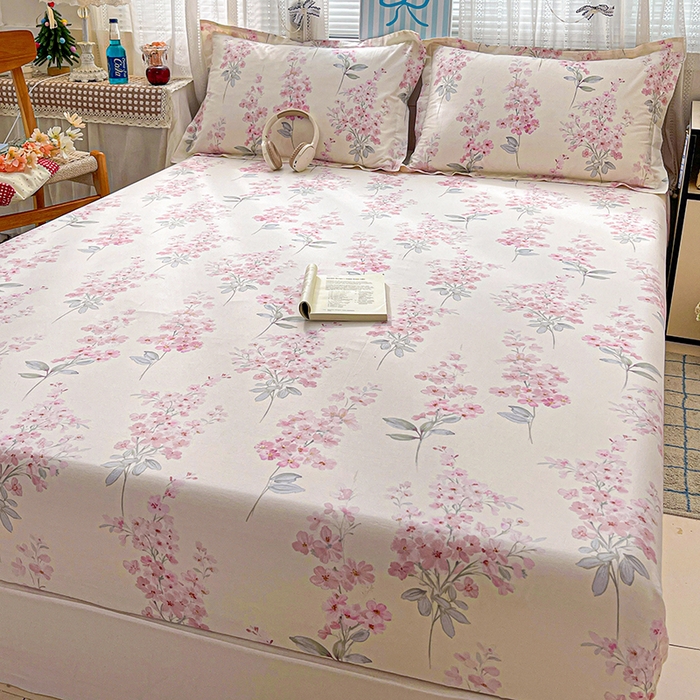 91家纺网 家纺一手货源 找家纺 大柏树 2026新款全棉纯棉13376印花单床笠单品床笠床笠单件 花织梦粉