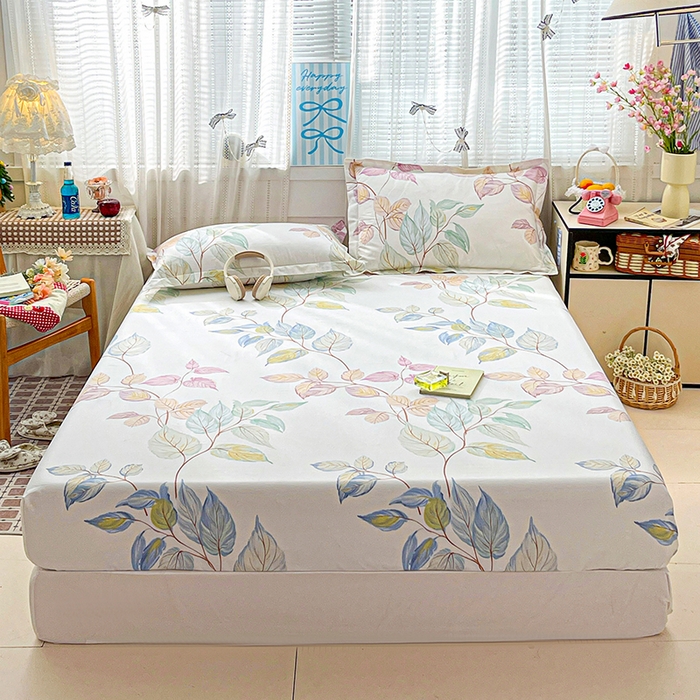 91家纺网 家纺一手货源 找家纺 大柏树 2026新款全棉纯棉13376印花单床笠单品床笠床笠单件 满庭绿