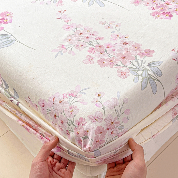 91家纺网 家纺一手货源 找家纺 大柏树 2026新款全棉纯棉13376印花单床笠单品床笠床笠单件 花织梦粉