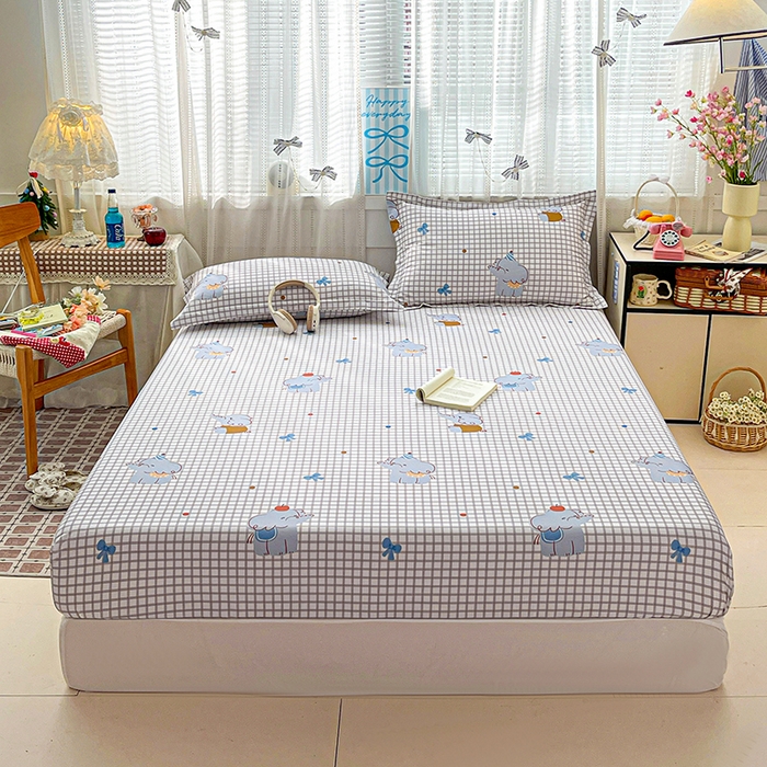 91家纺网 家纺一手货源 找家纺 大柏树 2026新款全棉纯棉13376印花单床笠单品床笠床笠单件 活力小象