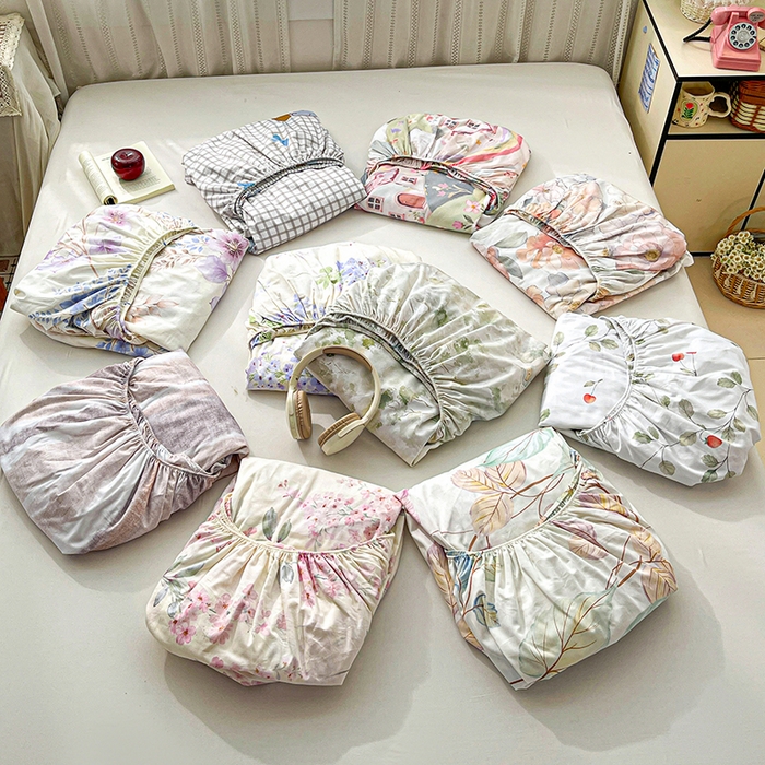 91家纺网 家纺一手货源 找家纺 大柏树 2026新款全棉纯棉13376印花单床笠单品床笠床笠单件 组合图仅做展示不可下单