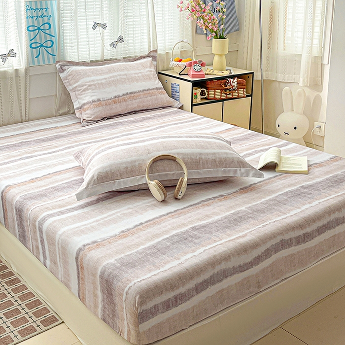 91家纺网 家纺一手货源 找家纺 大柏树 2026新款全棉纯棉13376印花单床笠单品床笠床笠单件 月冉星河咖